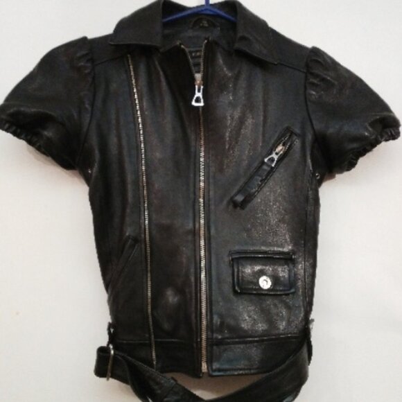 RUDSAK Jackets & Blazers - ISO - Rudsak vintage leather puff sleeved jacket